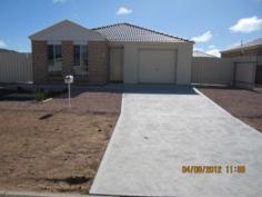  49 Patrick Street Kadina SA 5554 $260 p.w. Property Information Located in a newly developed sub division, these near new 3 bedroom brick homes, offer low maintenance living. Complete with all modern facilities, the layout caters perfectly to an easy-going lifestyle. Comprised of 3 bedrooms, all of which enjoy the benefits of natural lighting, blinds, carpets and built-in robes. Other features include a stylish kitchen with dishwasher, an open plan kitchen/meals area that flows together, making the canvas for many future memorable occasions. The two way bathroom is light & bright with all modern amenities. A split system in the main living provides comfort all year round and the garage gives direct access to the interior of the home. The property is made more enjoyable with its low maintenance and easy garden with street appeal. The rear yards are spacious and fully fenced with side gates for easy access and are complete with 22,000 litre rain water tanks plumbed to the house. Near New! Comfortable and Convenient for today's busy lifestyle living. Available Date 	 Thursday, 03 March 2016 Property Type 	 House Garaging / carparking 	 Internal access, Single lock-up Heating / Cooling 	 Split System Air Conditioner Property Features 	 Unfurnished, Smoke alarms Kitchen 	 Dishwasher and Electric cooking Living area 	 Open plan Main bedroom 	 Double and Built-in-robe Bedroom 2 	 Single and Built-in / wardrobe Bedroom 3 	 Single and Built-in / wardrobe Main bathroom 	 Bath, Separate shower Laundry 	 In garage Fencing 	 Fully fenced Water supply 	 Town supply, Tank Bond $ 	 1,560 