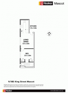  9/185 King Street Mascot NSW 2020 $439,000 Convenience and Location Fantastic centrally located position within minutes walk to Mascot shops, local cafe's, buses and only minutes to Mascot train station. Updated kitchen and bathroom with a warm and bright aspect, this is a quality first home/investment with great location benefits. Features:  * Main bedroom with built in wardrobe  * Ensuite bathroom * Updated kitchen  * Ultra convenient to Mascot's popular village shopping * Spacious and bright filled living area * Security building with intercom * Shared laundry convenience * Currently tenanted at $350.00pw * Ideal investment   Property Snapshot  Property Type: Unit Construction: Brick 