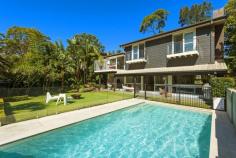  72 Bynya Rd Palm Beach NSW 2108 2,500,000 FABULOUS ENTERTAINER LEVEL, PRIVATE, POOL Backing onto a lush expanse of sub-tropical rainforest, this ambient, beautifully presented contemporary home commands total privacy in an exclusive location. Privately nestled on a 739.8 sqm block, its flexible floorplan accommodates five bedrooms and three tasteful bathrooms, including a superb master wing with a large skylit lounge room, a huge walk-in robe, a balcony and an ensuite with Carrara marble detailing. Embraced in glass to bring the outdoors in, the generous open-plan living space is warmed by an open fireplace. It flows seamlessly to impeccably manicured gardens, stunning pool and entertaining terraces which seem to disappear into the reserve.  The gourmet kitchen has been stylishly updated with Corian benchtops and quality Ilve appliances.  Adjoining the double auto garage is an office and a workshop. Features include additional off-street parking, timber floors, ducted heating, air-conditioning.   Property Snapshot  Property Type: House Land Area: 739.80 m2 