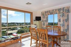  13 Laurie Ave Encounter Bay SA 5211 $565,000 Let me see forever but I ask you please - Don't fence me in. Laurie Avenue is set proudly on high, overlooking a spectacular vista of the Victor Harbor Township, rolling hills and the panorama of sea and Islands of Encounter Bay. Despite its location it is surprisingly protected and an oasis for anyone seeking to downsize yet not be hemmed in. Comprising – • 	 Upstairs – 3 spacious bedrooms, master fit for a king – or two joined king singles in this case – complete with views, en suite and walk in robe • 	 Warm and welcoming central open plan living with floor to ceiling picture windows and views • 	 Solid oak kitchen with adjacent meals area, both with views • 	 Bedrooms 2 & 3 with built in robes and serviced by the delightfully decorated main 3 way bathroom with dual vanity powder room and spa • 	 Large laundry with linen and broom cupboard and direct access to single carport at rear • 	 Downstairs – Granny flat, open plan with en suite and kitchenette – extra bedroom easily added. • 	 3 bay garage comprising high clearance caravan bay with panel lift door, car garage with panel lift door and workshop bay with window to views and 3 phase power. • 	 Sweeping concrete driveway – but don’t be deterred as our current vendors back a huge caravan up it and there are several spots to turn around so you can drive out forwards. Steps at the front of the home are optional as you can come straight into the top level from the back of the home. • 	 Nicely landscaped with low maintenance, easy care gardens • 	 22,000 litre rainwater tank – into the home • 	 Ducted reverse cycle heating and cooling AND vacuuming! This is what you get when you take a farming couple off of the land and down size them. Only a few minutes to the centre of town and all Victor Harbor has to offer all manner of age groups. Don’t pass this quality built home by if you are after something a little bit special. Other features: Built-In Wardrobes,Garden,Secure Parking,Formal Lounge,Separate Dining,Terrace/Balcony Property Details Elders Property ID: 9233038 4 bedrooms 3 bathrooms 7 car parks Land Area 859 square metres Car Parks: 4 Double garage Single carport Air Conditioning Related Elders Services Elders Home Loans Loan Calculator | 1300 LENDING Elders Insurance Request a Quote | 13 LOCAL 