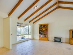  230 Honeyeater Glade Chidlow WA 6556 $549,000 HOME SWEET HOME ON 5 ACRES Escape the hustle and bustle of city living in this lovely, well presented three bedroom, north facing, country homestead built in 1999 by Ross Squire Homes which sits together with a triple carport & storage atop a fenced and paddocked 5 acres adjoining reserve and situated in a quiet cul de sac with a lovely valley aspect. FEATURES • 	 Well presented 3 bedroom country homestead • 	 Built 1999 by Ross Squire Homes • 	 All bedrooms with BIRs • 	 Spacious open plan living with high raked ceilings • 	 Large lounge with atrium • 	 Master suite with air conditioning • 	 Verandahs front & rear plus patio • 	 Triple carport with storage area • 	 Garden shed & chicken enclosure • 	 Water tanks & colorful gardens • 	 Cleared & fenced 5 acre (approx.) block • 	 Suit horses, alpacas, etc • 	 Close to beautiful Lake Leschenaultia • 	 Easy commute to Mundaring, Midland & airport Enter through the front door and be captivated by how light and bright the home is. An atrium makes a lovely feature separating the two living areas of the home. Both its large lounge and spacious open plan living area having tiled floors and high raked ceilings with exposed beams whilst the practical kitchen offers a lovey view through its large picture window. The bedrooms are carpeted, all have built-in robes and the master suite has air conditioning. Verandahs front and rear add to the character of the home whilst the patio adds further functionality. A triple carport with a storage area is conveniently located at one end of the home. Other improvements include water tanks, chicken enclosure and garden shed. Would be suitable for horses, alpacas and the like. Be quick for this one. Other features: Built-In Wardrobes Property Details Elders Property ID: 8541545 3 bedrooms 1 bathrooms 3 car parks 3 car carport Air Conditioning 