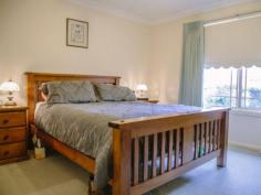  13/46 Slocum Street Wagga Wagga NSW 2650 $380 Sophisticated Town House, Central Location Stop look no further, this villa will tick all of the boxes. Located close to CBD, Racecourse, Schools, shops and public transport. This property will tick all the boxes! Featuring Downstairs Main bedroom with a goodsize walk-in wardrobe and an unique ensuite Spacious loungeroom and dining room which opens up onto the outside courtyard Large kitchen with plenty of cupboard space, gas cooktop, electric oven and a dishwasher  Internal laundry plus a second toilet Double lockup garage with internal and remote control access  Fantastic courtyard and entertaining area Upstairs Two good size bedrooms with built in wardrobes in each room and one room has a built in a desk Large two way bathroom with a shower, bath and a separate toilet Ducted cooling throughout If you love what you see, contact our Property Management Team today to organise an inspection. (02) 6927 0900. 