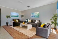  13 Gemini Drive Munno Para West SA 5115 $269,000-$289,000 FABULOUS FIRST HOME OR INVESTMENT Property ID: 10633133 Inspection Times: Saturday 03 December at 02:15PM to 02:45PM This little gem has just been recently painted throughout and is a ready to go. Features include • 3 bedrooms, main with walk in robe and ensuite, other bedrooms have built in robes • 2 living areas • Open kitchen, meals and living area.  The kitchen has a dishwasher, new gas cook top and large 2 door pantry  • The flooring through the house are floating floor boards and tiles • Ducted reverse refrigerated cycle air conditioning (can be zoned) • Single carport with 2 roller door and access to the backyard • Paved entertainment area under the Colorbond veranda, there’s even an outdoor range hood for the BBQ • Easy maintained yards on approx. 402m2 of land • Build date 2005 There is nothing to spend on this still relatively young house so don’t go through the stress of building and inspect this one today. 