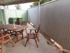  114 Rudall Ave Whyalla Playford SA 5600 $220  NEAR NEW - GREAT LOCATION! *Open plan kitchen/meals and lounge with R/C split system A/C *Two carpeted bedrooms both with BIR's *Kitchen features electric ceramic cooktop, wall oven, dishwasher, laundry nook, BI desk and sliding door access to paved courtyard *Laminate flooring t/out *Ultra modern tiled bathroom providing separate bath, shower, toilet and vanity *Single garage UMR with auto roller door and internal access door to hallway *Prime residential location, walking distance to Whyalla Wetlands and shopping hub PROPERTY DETAILS $220  ID: 358398 Available: Now  Pets Allowed: Yes 