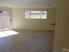  114 Rudall Ave Whyalla Playford SA 5600 $220  NEAR NEW - GREAT LOCATION! *Open plan kitchen/meals and lounge with R/C split system A/C *Two carpeted bedrooms both with BIR's *Kitchen features electric ceramic cooktop, wall oven, dishwasher, laundry nook, BI desk and sliding door access to paved courtyard *Laminate flooring t/out *Ultra modern tiled bathroom providing separate bath, shower, toilet and vanity *Single garage UMR with auto roller door and internal access door to hallway *Prime residential location, walking distance to Whyalla Wetlands and shopping hub PROPERTY DETAILS $220  ID: 358398 Available: Now  Pets Allowed: Yes 