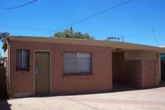  161 Carlton Parade Port Augusta SA 5700 $159,500 Unique Property, Unique Opportunity! Property ID: 9512982 BIG PRICE ADJUSTMENT – VENDOR KEEN TO MOVE ON  This unique property offers a number of unique opportunities for the savvy purchaser. Currently being used a residential dwelling the properties first life was a licensed social club and still retains all of those features. There is two large open space areas one featuring a stage wired for sound the other area features a kitchen area, a 6.9 metre long bar including 3.5 long 4 door display fridge, a cool room measuring 2.1 H x 2.4 D and 2.25 wide, ladies toilets and foyer area. Detached from the main building is a men’s toilet, bathroom and laundry, storage area and office. Other features include 2 × 315 litre hot water service (both approved for J tariff), 3 phase power, air conditioning, carport, shedding with lien to set on approx. 1080 square metres. Also available is two additional blocks lots 139 and 140 on separate titles fronting Rogers Street and are 770 and 800 square metres. For prices on blocks contact agent.  The opportunities are numerous: • Purchase the residence only • Purchase the adjoining blocks and develop or sell in the future • Develop the property for multiply occupancy, perhaps backpackers (STCC)  • Rental opportunity for workers at the new fruit fly scientific centre across the road (STCC) • Commercial development with the adjoining vacant blocks as car parking (STCC)  • Social club or meeting place (STCC) RLA 216874 