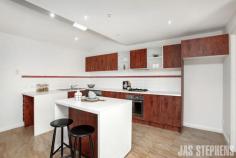  1/22 Vigo Street Seddon VIC 3011 All the advantages of an apartment, every attraction of spaces associated with a home - this exceptional residence combines the best of both categories in a great location so close to Seddon's cafes and restaurants that walking is the quickest way to reach them. A substantial ground floor studio, office or work-shop area is accompanied by garaging for up to two cars conveniently accessed from William Street. Upstairs, the luxury of huge living and dining dimensions that open to a north-facing terrace are complemented by an open-plan kitchen with a walk-in pantry while three top floor bedrooms include two that see the city through appealing leafiness. An ensuite and a central bathroom enhance the accommodation and complete a property that ticks so many boxes - and does so brilliantly. One of only four.   