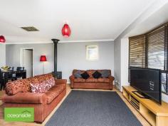  15 Ameer Way Craigie WA 6025 Not often do you come across an affordable property offering so much. Providing a generous size and very flexible floor plan, magnificent outdoors for all year round entertaining, heaps of off street parking and an extremely convenient location, be careful this fantastic property is loaded! INTERNAL FEATURES: Good size sunken lounge with pot belly fire and raised dining or meals Refurbished kitchen with double fridge recess, electric hotplates, under bench oven, dishwasher, overhead range hood, ample bench and storage space with outlook to entertaining and below ground pool Open plan family area providing external sliding door access to rear entertaining Large master bedroom with semi en-suite which includes bath, toilet and hand basin Bedrooms 2 and 3 are double in size Bedroom 4 has BIR recess Big family laundry with double hand basin, shower and separate toilet Additional room with its own shower and toilet off meals area, which could be used for multiple purposes (e.g. bedroom, office, home salon, theatre room to name a few) Ducted evaporative air conditioning ADDITIONAL FEATURES: Large all weather decked and cedar lined patio with down lights, television point and caf blinds Big below ground fiberglass salt water swimming pool with integrated below ground pool cover Instant gas water storage heater Low maintenance rear garden with limestone paving and decking 5 rain water tanks 3 garden sheds Outdoor shower Front all weather decked verandah  Double carport with secure drive through access, multiple parking for vehicles, boat, caravan, trailer etc, additional side parking and front paved parking Easy access to freeway, public transport and local shops. Close proximity to public and private schools, Joondalup business and shopping precinct, Whitford City Shopping Centre and local beaches. To appreciate what this property has to offer call now to arrange a viewing or attend the home open. 