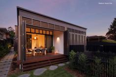  1/41 Frederick Street East Gosford NSW 2250 Habitat offers high-quality design and low-maintenance living in East Gosford, an established and popular neighbourhood on the Central Coast. Designed by Andrew Dickson and Ben White of White + Dickson Architects and completed in February 2017, Habitat is a four-house development that takes its cues from modernist architecture. Wide open stacker doors capturing bay breezes, sunshine glinting off the Broadwater and the lush green of the bush in the surrounding hills. Habitat’s name says it all and its carefully conceived building and interior design, undertaken by respected local architects White + Dickson is unique, enduring, highly functional and harmonious with its surrounds. Habitat, House One is well suited to downsizers with the master bedroom and main living spaces on the ground floor and additional bedrooms upstairs. The three-bedroom, two-bathroom townhouse has a sunken living area that opens to a loggia and the front garden. Colours and materials have been inspired by the local environment and every room has been designed to capture cross breezes for natural ventilation. The oversized 172 square metre townhouse provides glimpses of the Broadwater. The development’s unique, two-by-two configuration, abundant natural light and carefully conceived cross ventilation will appeal to villa, duplex and town home buyers with an eye for architecture, design and quality. 