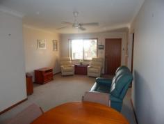  23/22 Thomas Street Raymond Terrace NSW 2324 Located in a well maintained complex close to town, this unit offers one of the largest yards in the complex along with a screened Queenslander room that no other has.  Features:  - 	 2 bedrooms, both with mirrored built-in robes  - 	 Open planned living and dining  - 	 Timber kitchen with plenty of bench and cupboard space  - 	 Screened sunroom/Queenslander room (approx. 9m x 3m)  - 	 Single garage  - 	 Generous sized yard  - 	 Internal laundry  EXTRAS INCLUDE: RC/AC, CEILING FANS, SOLAR HOT WATER & GARDEN SHED 