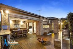  4 Fernhill Lane, Bayswater North, VIC 3153, Australia AUCTION - Saturday 21st October @ 10.30am Excellent proportions, exceptional flowing, versatile interior design, sensational alfresco entertaining, superbly finished and appointed representing an ideal home for families.  - Around seven years young, this four bedroom home is immediately enticing and vibrant, inviting relaxation and comfort throughout. The original owners have thoroughly enjoyed the family lifestyle and location attractions. - The tiled entrance hallway introduces the generous main bedroom with WIR and contemporary ensuite, spacious bedroom, living room and the substantial informal hub of this home features the modern kitchen-dining and family zone. - Quality stainless steel appliances including the gourmet cooker, stone bench tops, pantry, glass splash backs and handy breakfast bar will impress. - Two sets of sliding doors, one set opens onto the fabulous and generously sized retreat, extensively undercover showcasing the outdoor kitchen with the gourmet BBQ taking pride of place, complete with TV, ceiling speakers and blinds for added protection and maximising its use during the year. The other set connects onto the side decking, you may wish to seek shade or sunshine in this sanctuary overlooking the child friendly easy care, secure garden.  