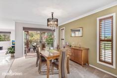  2 Aurina Drive Hidden Valley VIC 3756 $750,000 - $800,000 Positioned opposite the Hidden Valley Golf Course, this house has some of the best views in the area. With four large bedrooms, master with full ensuite and spa bath and dual WIRs, second also with ensuite and WIR and 3rd and 4th with WIRs this house has that extra touch of luxury. The formal lounge and dining is complemented by the modern and fresh kitchen and adjoining theatre room, living area and under-roof inside/outside alfresco area. The beautiful solid timber staircase leads up to the four spacious bedrooms and an extra family/TV area. A good sized study, and large laundry with a huge linen press, under stair storage, ducted vacuum, and solar panels, all add to this house which is a credit to the current owners and is kept in beautiful condition. This large 1000m2 block means there is ample room for caravans or for entertainment or for the kids to play. 