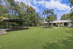  35 Koel Way, Howard Springs NT 0835 $650,000 Immaculate 3 Bedroom, one bathroom ground level painted block home with beautiful N.T slate floors on 2.5 acres located in a cul-de-sac Open plan living featuring new kitchen with plenty of  cupboard space and built in dishwasher. Main bedroom has air conditioning , 2nd bedroom also air  conditioned with another split air conditioner in the living  areas. All bedrooms are carpeted and there are built in robes  in two bedrooms  Large modern bathroom with separate toilet. 8mtr x 8mtr lock up shed & garden shed. Granny flat bedsitter with ensuite bathroom. Dual carport 20,000 litre chlorine plunge pool alongside timber floored, shade cloth covered pergola area set amongst beautiful private gardens & lawns There are assorted fruit trees for family indulgence including mango & lemon.  Double carport parking , town water, power and fencing to this property add extra appeal to make this a great family rural package With it's handy proximity to Humpty Doo amenitiesthis immaculate family home on acreage is only 5 mins from Palmerston and 20 mins from Darwin CBD 