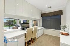  28 Orchard Grove Blackburn South VIC 3130 The Latest In Family Living $1,900,000-$2,050,000 Positioned within the Box Hill High School zone for total enjoyment in a friendly neighbourhood, this superb near new residence offers a stylish family opportunity that will satisfy the most discerning of buyers. Beautifully presented inside and out, this home has plenty of space and clever zoning so often sought in modern life. - Attractive 2-storey family residence in a quiet friendly neighbourhood - Chic contemporary styling, wrought iron accents and crisp neutral décor feature throughout the home - The spacious family/dining zone creates a central hub that spills outside to the stunning rear garden - The well-appointed kitchen boasts stone benchtops, walk-in pantry, galley, s/steel appliances and vast island bench - A separate lounge/media room is the perfect retreat when it is time to wind down and relax - A private master suite enjoys a walk-in robe and luxury ensuite, complemented by 3 additional robed bedrooms, 2 family bathrooms, fitted study and large upstairs rumpus - Automated blinds, ducted heating and evaporative cooling add to the comfort of the home - A covered entertaining area is ideal for alfresco dining while the kids play on lush level lawn or swim in the sparkling solar heated in-ground pool - A large double garage, secure fencing and automated front gate add to the appeal Positioned to access the best of local amenities with ease, you are close to the beautiful Orchard Grove Reserve, regular bus, a choice of schools and the many cafes and eateries all within walking distance. This is without doubt a place you will look forward calling your own. Inspect today.  