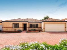  8/49 Emberson Rd Morley WA 6062 $429,900 Nestled in the heart of modern home villas is this 3 bedrooms with built in robes, 2 bathrooms, 2 wc’s and double lock up garage with shoppers entry. There is nothing to do but move in with tiled floors flowing from entry through to the generous opened planned living and dining areas and glamorous kitchen looking onto private paved courtyard. You can retreat, relax and entertain with space and style. Quiet yet convenient location with freeway access minutes away. Really worth while viewing. 