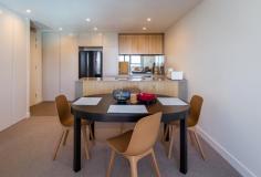  2-6 Ebsworth Street Zetland NSW 2017 Urban luxury awaits in this chic apartment. Floor to ceiling windows and glass balcony offers you a sprawling view over the eastern suburbs, with clean modern lines, high end finishes and a neutral palette it epitomises effortless style.  The large open plan living and dining area is accentuated by an impressive cook's kitchen with island bench, stainless steel finish and european appliances. The feeling of abundant space continues throughout with two good sized bedrooms all with built-in robes.  - Internal laundry and ducted air conditioning  - One car spaces with separate storage  - Secure building with video intercom  - Coffee bars, world class shopping and transport links at your door. 