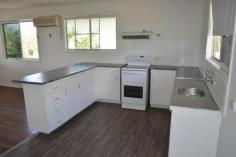  24 Bottletree Ave, Blackwater QLD 4717   $165,000 • 	 Three bedroom highset home  • 	 Built in rumpus / utility room downstairs • 	 Second downstairs bathroom • 	 Single lock up car accommodation.  • 	 Covered pergola at back. • 	 Single Carport to side & Garden shed.  • 	 Open plan Kitchen and Living area.  • 	 Fenced level allotment & Yard • 	 Established gardens and Shrubs  • 	 Shower over bath / separate toilet.  