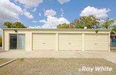  2 Manton Street  Biloela  QLD 4715 $179,000 Fully fenced, 870* square metre allotment with double gates to allow vehicle access to the rear yard and shed. Spacious kitchen and dining combo. Living room with timber floors and ceiling fan. 3 bedrooms all with ceiling fans. Built-in robes in the main. Separate downstairs laundry. Separate office or 4th bedroom. 3 x 3*metre lawn locker. 4 bay, 12* metre x 6* metre shed with 3 roller doors and sliding, glass door as well as personal access door. Quiet street within walking distance to sporting fields, swimming pool and schools. 