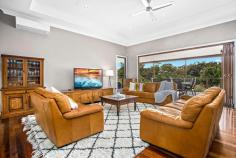 35 Timbertops Drive  Coffs Harbour NSW 2450 $1,200,000 Set amongst prestigious homes and just minutes walk to one of our regions best surfing beaches, this stunning family home is sure to impress. 3 spacious living areas provide a choice between formal or relaxed living and the elevated entertaining deck over looks the sparkling in-ground saltwater pool and established private gardens. The home chef will appreciate a well eqquipped kitchen complete with stone benchtops, glass splashback, gas cooking and loads of storage. This area forms the central hub of the home and flows to both the dining and living room with polished timber floors and high ceilings. The upper level is a genuine parents retreat boasting an oversize master bedroom, ensuite with spa bath and dual shower, plus a living room and sun deck all with ocean views. This is the prefect spot to unwind and relax away from the kids. Each of the 5 bedrooms feature reverse cycle air conditioning, large built in robes and are smartly positioned to provide privacy and easy access to the main bathroom. The man of the house will rejoice at the huge 4 car garage, plus there's a dedicated parking pad for your trailer with a secure gate. Timbertops Drive is widely regarded as one of the best streets in our region and this home has so much to offer. We highly recommend inspection and welcome your enquiry for further information. Walk to resort dining at Aanuka or Pacific Bay Private sundrenched front courtyard Polished timber floors & high ceilings Air conditioning plus a combustion fire place Timber bi-fold doors open onto the rear deck 3rd toilet conveniently located near garage & laundry Solar power and hot water Security alarm plus intercom to front gate Block size: 956m2 Built 2002 Council rates: $3,400 per annum FEATURES: Air Conditioning Alarm System Built-In Wardrobes Fireplace(S) Garden Polished Timber Floor Pool. 