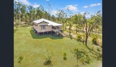  106 Pine Crescent Esk QLD 4312 $435,000 This modernized stylish dwelling includes VJ walls, lead light windows, French doors, ornate cornices, polished timber floors and picture rails. On this elevated block be soothed by the relaxing breezes on the front and particularly large rear deck. This delightful old girl has been tastefully finished to a turn key status. Escape the brick jungle to a relaxed and stylish lifestyle. 2.08ha Quality bore Sturdy fencing throughout acreage Huge rain water tanks 3KW solar panels Wood burner Large rear entertaining deck 3 bedrooms plus a library/office room Modern kitchen and large walk-in pantry Lounge and dining room separate Good size family bathroom Underneath dwelling second toilet, laundry, all concreted area Wheel chair ramp Double lock up shed. 