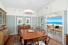  19 Frazer Street  Collaroy NSW 2097 Rich in history and timeless period appeal, Chez Nous holds a private, elevated position in a premier beach side setting on 1,101sqm block with magnificent ocean views as its awe inspiring backdrop. Designed to capture winter warmth and cooling sea breezes, its charming interiors are enhanced with subtle modern enhancements, with a flexible floor plan catering for in-law/au-pair accommodation or potential income. It's located walking distance to seaside eateries, cinema, ocean pool, parks, B line city buses, the beach, tennis and golf clubs. A family holiday beach house, built in 1917 by wealthy grazer Frank Chisholm Wrap-around covered all-weather veranda, beautiful landscaped native gardens Eat-in kitchen with ocean views and European gas appliances, study nook Lounge room with fireplace and french doors, formal dining with bay windows Large bedrooms, main with study, walk-in, tidy baths, off-street parking for 8 cars Self-contained flat with separate lounge/dining, covered deck and courtyard FEATURES: Alarm System Built-In Wardrobes Close To Schools Close To Shops Close To Transport Fireplace(S) 