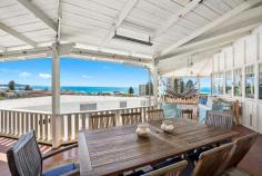  19 Frazer Street  Collaroy NSW 2097 Rich in history and timeless period appeal, Chez Nous holds a private, elevated position in a premier beach side setting on 1,101sqm block with magnificent ocean views as its awe inspiring backdrop. Designed to capture winter warmth and cooling sea breezes, its charming interiors are enhanced with subtle modern enhancements, with a flexible floor plan catering for in-law/au-pair accommodation or potential income. It's located walking distance to seaside eateries, cinema, ocean pool, parks, B line city buses, the beach, tennis and golf clubs. A family holiday beach house, built in 1917 by wealthy grazer Frank Chisholm Wrap-around covered all-weather veranda, beautiful landscaped native gardens Eat-in kitchen with ocean views and European gas appliances, study nook Lounge room with fireplace and french doors, formal dining with bay windows Large bedrooms, main with study, walk-in, tidy baths, off-street parking for 8 cars Self-contained flat with separate lounge/dining, covered deck and courtyard FEATURES: Alarm System Built-In Wardrobes Close To Schools Close To Shops Close To Transport Fireplace(S) 