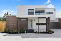  2/43-45 Tunstall Road  Donvale VIC 3111 Stunning. This large 4 bedroom, 2 masters, 3 bathroom townhouse exudes quality and style. With the convenience of Tunstall Square at your doorstep, this low maintenance, 6 star energy rated home is zoned perfectly for East Doncaster Secondary and Donburn primary. With everything you deserve in a luxury home, expect Caesarstone kitchen with Smeg appliances, soft-close cabinetry, oak engineered wide floorboards, quality carpets, high ceilings, double glazed windows, refrigerated ducted cooling/heating throughout, LED lights, garden irrigation, quality tapware, floor to ceiling luxury tiling and frameless showers and DLUG with internal access plus visitor parking. Just a stroll to public transport and a short commute to Westfield, the Pines, Eastland and all the convenience of Eastlink and the Koonung walking/bicycle trail all situated closeby. There is just too much to disclose, so come and inspect and reward yourself. FEATURES: Air Conditioning Built-In Wardrobes Close To Schools Close To Shops Close To Transport Garden 