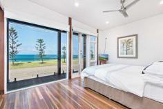  221 Mitchell Street Stockton NSW 2295 With only two streets in Newcastle offering unobstructed beachfront locations, rarely does the opportunity arise to purchase such a unique lifestyle property. This outstanding residence, first occupied in 2014 and designed by Sydney Architects May + Swan, with a brief for maximum energy efficiency, wheelchair friendly access and most importantly making the most of the glorious beach views opposite, from Fingal lighthouse to the harbour entrance Just a short 5 minute ferry ride or 20 minute drive from Newcastle's CBD, Stockton has become one of the Region's most sought after lifestyle suburbs with its surf clubs, 8km of level cycleways, the city's largest foreshore parkland, recreational facilities and village like environment. This is an opportunity to own an extremely desirable home, in one of the Newcastle's most liveable suburbs not to be missed. 4 Bedrooms with option for a 5th Main suite presents with ensuite, dressing room and parents retreat/studio/gym area overlooking the ocean. Open plan kitchen with quality European appliances, huge meals area and family/living room with built in library wall and Jetmaster open fireplace. Large separate home theatre or media room which has ability to be split in two Stunning bathrooms, beautifully designed to suit today's lifestyle. Huge laundry with two walls of cupboard storage space. 3 Car lock up internal access garaging with extra high doors and spacious mezzanine storage. Spotted gum hardwood floors and wide hallway doors and floating external decking designed for easy wheelchair accessibility. Three camera security system Four 3000lt rain water tanks and solar hot water system with gas instantaneous back up incorporating twenty solar panels Two spacious timber entertainment terraces including one at the front overlooking the Pacific Ocean. 