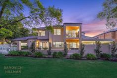  23 Nisbet Road Applecross  WA 6153 $1,995,000 AS NEW FAMILY HOME WITH PARKLAND VISTA OPEN BY APPOINTMENT OVER EASTER This spacious family home presents as new as it has just undergone a high quality tasteful renovation and is now ready for the next family to move straight in and enjoy. Positioned on one of the most picturesque Jacarandah lined streets within the Golden Triangle of Applecross, this quality home has been cleverly designed to maximize the parkland outlook across the road. This corner block has a wide north east facing frontage and comprises approximately 700sqm of land. There is a combination of easy care established gardens, paving in the wide outdoor entertaining areas and lawn to play within the fenced grounds. Internally the home presents as new as it features brand new kitchen with stone benchtops, multiple Meile ovens, smoked mirror splash back, island bench and dishwasher – all with a parkland vista. The bathrooms throughout the home feature floor to ceiling tiles, stone benchtops, impressive free standing bath in the master en-suite and additional bath in the family bathroom. This well-proportioned family home has an excellent floorplan for families and downsizers alike. There are multiple living areas including additional lounge room in the children’s wing upstairs, formal lounge and dining plus open plan kitchen, meals and family room that flow onto the outdoor areas. The oversized master bedroom suite is on the ground level and opens onto the swimming pool. This impressive master suite offers his and hers walk in robes, renovated bathroom with double vanity and feature marble look tiling. There is an additional study with built in cabinetry, separate powder room and renovated laundry. There is a three car lock up garage plus extra space for a workshop. The swimming pool is heated, there is ducted air conditioning throughout and security alarm. Stroll to the Applecross Primary School, riverfront foreshore and Ardross Street café strip from this convenient Golden Triangle location. 