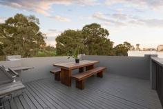  36 Lennox Street Richmond VIC 3121 $790,000 - $860,000 City skyline views that sweep uninterrupted from the spectacular party-size rooftop terrace of this three bedroom, 2.5 bathroom residence are set to take your breath away. What an amazing city-edge opportunity, and it also includes remote-control garage to make your life even easier. Spanning a corner position in a vibrant location, this spacious townhouse is just a short stroll to Victoria Street restaurants, Bridge Road boutiques, parks, train station and Melbourne's Sports & Entertainment Precinct. The secluded, streamlined layout of this immaculate home is simply perfect for exciting low-maintenance living while ideal as a rewarding, easy-care investment. The large main bedroom includes stylish ensuite with all including built-in robes. Open-plan living and dining is superb and complemented by a fully-appointed kitchen and downstairs powder room. There's a smart main bathroom, separate laundry, gas space heating, LED lighting, security entrance porch plus excellent storage. This is an absolutely rare opening for a totally remarkable lifestyle. 