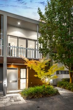  10/22 Buckingham Street Richmond VIC 3121 $925,000 A private rooftop terrace with treetop expansive views to St Ignatius and beyond, highlight this exceptional entertainers townhouse. Boasting all the delights Richmond is renowned for, this architect designed 2 bedroom townhouse stands alone in this sought after security complex. Features include, lock up garage from Little Buckingham St, with automatic roller door and superb storage, reverse cycle integrated heating/cooling, Tasmanian Oak floors, and outdoor rooftop terrace with fully heated spa, automatic retractable awning and built in gas BBQ and heater. Accommodation offers ground floor entrance hall, main bedroom with built in robes and full ensuite, and European laundry. Upstairs includes open plan north facing living/dining area leading to balcony, hostess kitchen with stone benches and European Miele appliances including dishwasher and refrigerator, central bathroom, and second bedroom with robes. Enjoy the local cafe scene, abundant bars, public transport, and restaurants at your fingertips. 