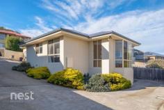  2/92 Oakdowns Parade Oakdowns TAS 7019 $325,000+ This modern villa is one of only three, and enjoys plenty of sun and a good outlook. Enjoying an open plan layout, it has a smart black and white kitchen and a space saving European style laundry, which leaves room for more important areas. Both bedrooms have built in robes, and there is a good sized pantry and linen cupboard, separate toilet and a heat pump. There is already a concrete slab in place for a shed or carport if you wish. Shoreline shopping centre is a few minutes drive away as is child care at Lauderdale, plus Primary and High Schools. This rendered villa is perfect for a first home buyer, investor or someone wishing to downsize. The property has a rental estimate of $320 - $340 per week. No body corporate fees. We have obtained all information in this document from sources we believe to be reliable; however, we cannot guarantee its accuracy. Prospective purchasers are advised to carry out their own investigations. 
