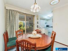  2/31 Ravenswood Drive Nollamara WA 6061 $289,000 This 3 bedroom, 1 bathroom, spacious villa is conveniently located near shopping centres, public transport, Dianella secondary college and primary schools. This lovely villa provides both security and privacy. Features include:- • 3 bedrooms all with built in robes • Air-con throughout and reverse cycle split system in the family room • Gas point • Gas stove/electric oven • Gas hot water system • Remote controlled single lock up garage • Plenty of parking • Large outdoor undercover area • Shed plus separate storage room • Low strata fees Total area: 281sqm Internal living: 84sqm Water rates: $991.79 p.a. approx Shire rates: $1423.38 p.a. approx Strata fees: $300.00 p/q. 