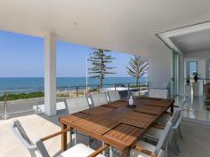  115 Margate Pde, Margate -  Waterfront Properties Redcliffe ULTIMATE IN LUXURY LIVING This luxurious masterpiece will impress from start to finish. Boasting the perfect location, this architecturally designed and built home offers outstanding vistas and a waterfront lifestyle second to none. Properties of this calibre and location are rarely offered to the market. Move in and enjoy being surrounded by the absolute quality this immaculate residence offers…… not to mention waking to the sound of waves rolling gently onto the foreshore, sunrise peeping over the horizon and the moon shimmering across the bay at the close of play …….. just amazing. The user-friendly design features high ceilings and spacious light filled rooms with a floor plan that spans 3 levels of designer brilliance, this home ticks every box. Providing the ultimate in executive entertainment with a full wet bar and pool room flowing onto the extensive deck, where you will spend hours enjoying the endless views across the bay or alternatively, move to the sanctuary of the media room to choose from a full range of entertainment options. The huge feature packed gourmet kitchen leaves nothing to be desired. Including a massive island bench ideally positioned to take in the glorious bay views. Miele appliances including dishwasher, 900mm induction cook top, steam oven, plate warmer and microwave with an abundance of storage. The third level master bedroom epitomises luxury with extensive bay vista pouring into the room, massive open area ensuite and WIR. A further three double sized bedrooms, all with large WIRs, a second ensuite, main 2 way bathroom/ensuite and powder room provides for all the family and guests with ease. Massive 674sqm of luxuriously appointed living Additional Features: - Huge home office - The basement level has space for all the toys, including up to 8 car spaces with large storage room, second laundry and powder room. - Very Low maintenance, fully landscaped block with a 23,000 litre inground, concrete water tank. - Ducted air throughout - Polished timber staircases - Huge well appointed laundry - Vacuum maid - Intercom - Security alarm system - Water and power to all balconies - Efficient Heat pump hot water system - Provision, plans and approval for lift and pool. From this gorgeous home, stroll in either direction for kilometres without leaving the sandy shores of the bay. Perched on arguably the premium strip of beach on the Peninsula, this home is simply …….the ultimate in luxury waterfront living. Property Code: 590 
