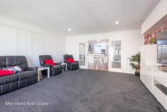  36 Target Road Yakamia WA 6330 $509,000 There are few things nicer than stepping into a well-kept and well-loved family home. Tucked away in a quiet little neighbourhood in Yakamia, this spacious family home offers just this and is ready to be enjoyed by a new family. From the street, the home stands out with its classic cream brick and tile design, bay window and tidy garden. A modest verandah shelters the front door of the home where a large double door allows entry. It is immediately obvious that this home is perfect for a large family. While an extensive open plan living space is found at the heart of the home, two additional living spaces and a large patio extend from here, allowing the family to really spread out and everyone to have their own space. The family area has gas heating, a ceiling fan, tiled floor and the open plan design means that those in the kitchen and dining areas can easily interact with others in this large space. The dining area easily allows for a big family to enjoy meals together and to entertain guests. The kitchen has a door straight into the garage meaning bringing the shopping inside is easy. The kitchen also has a walk-in pantry, lots of bench space, wall oven and extra large fridge recess that has water plumbed in already. A spacious home theatre is sure to be a hit with the kids. Downlights illuminate the space and the screen and projector are set up and ready to use (and included with the sale of the property)! On the other side of the open plan space French doors open to a formal living room. This area is beautifully carpeted and has a sliding door opening to the sheltered patio, making it an ideal space to relax and entertain. With 5 huge bedrooms scattered throughout the home, this property sure does cater for a large family or for those who love to have guests come and stay. The king-sized main bedroom is found at the front of the home. Boasting pretty shutters on the bay window, a huge walk-in robe and a newly renovated bathroom with a spa bath, shower, vanity and separate toilet, this space is sure to be much loved. The remaining 4 bedrooms are all at least queen sized and they each have large walk-in robes. The neat and tidy family bathroom is tucked away along the hall to the secondary bedrooms and has a bath, shower and large vanity. The laundry has heaps of space and provides access to a separate toilet. The home also has a walk-in linen cupboard for additional storage. Outside, a spacious patio extends along the side of the home. A 6m x 6m powered shed/garage in the back yard provides an additional space to use as workshop or hobby space and the flat, fully fenced, grassy yard is ideal for the kids and pets to play. Family buyers and investors, take note! This extremely spacious home is one not to be missed. To obtain further information or to request an inspection, please contact Lee Stonell on 0409 684 653 or lee@merrifield.com.au today. What you need to know: – Extra spacious brick-veneer and tile family home, built in 2000 – Quiet, sought after neighbourhood – Huge 714sqm block, fully serviced – Walking distance to Yakamia Primary School and Bethel Christian School – Close to North Road Shopping Centre, BodyCare Health Club and medical services – Open plan kitchen, dining area and family room with gas heating and ceiling fan – Theatre room with screen and projector included – Formal living area behind French doors – Sheltered and sunny patio – Large kitchen with access to double garage – Five large bedrooms – Main bedroom has generous walk-in robe and bay window – Renovated ensuite, includes spa bath, shower, vanity and separate toilet – Four minor bedrooms all queen size and with walk-in robes – Family bathroom with separate shower and bath – Large laundry with separate toilet and linen store room – Double garage under the main roof – Powered 6m x 6m shed/workshop adjoins patio – Enclosed, easy-care, grassy back yard – Clean and well maintained – Less than 5 minutes drive to York Street – 2019/2020 Council rates $2,693.90 – Water rates $1,427.45. 