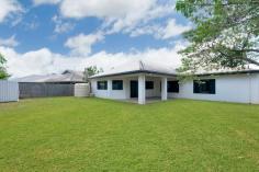  35 Slipper Street Edmonton QLD 4869 $365,000 This low maintenance, modern four-bedroom home is nestled on a generous 715sqm block with no rear neighbours. Offering comfortable family living and entertaining, secure this home for yourself or invest in this popular estate. Practically designed u-shape kitchen equipped with ample cupboard and bench top space, and stainless-steel appliances including a dishwasher and gas cooktop. Two vast open plan living spaces complete with tiled floors and flooded with natural light. Keep cool during summer with split system air conditioning and ceiling fans to all bedrooms and living areas. Fully equipped with security screens. Large main bedroom features an ensuite bathroom plus a walk-in robe. Generously sized bedrooms - two with built-in robes and one with direct bathroom access. Dual access bathroom features shower, bathtub and separate toilet. Oversized patio effortlessly flows off the living area Convenience of an internal laundry with storage space and direct external access. Double remote lock-up garage for safe vehicle storage. Expansive securely fenced rear yard with low maintenance gardens provides the ideal space for kids and pets to play. Garden shed for storage, and water tank. Conveniently located only 900m from Isabella school, and within close proximity to Sugarworld Shopping Centre, healthcare facilities, various dining options, Petersen Park Sporting Precinct, Piccone's Shopping Village and only 16.4km from Cairns City. 
