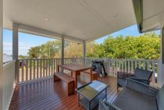  16 Trevally St Tannum Sands QLD 4680  $463,000 Have you been looking for the perfect location to settle down? Look no further - 16 Trevally Street is positioned in a prime location just a short stroll to the beach and all amenities. With an awesome timber deck with ocean views perfect for entertaining and a great big backyard and fenced front yard. Features - Great outdoor timber deck with ocean views - Timber flooring & walls throughout - Open plan kitchen/dining/lounge combined - ceiling fan & AC - Kitchen with island bench & dishwasher - Family bathroom with shower & toilet - Master bedroom with ocean views & AC - 2 more bedrooms with ceiling fans & AC - Great sized backyard with full sized cubby house - Solar hot water - Single garage with carport & extra garage located at the back of the house - Fenced front yard with external stairs to deck... 