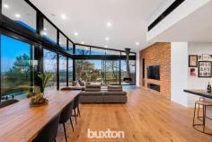  5A Merilyn Way Frankston South VIC 3199 $2,300,000-$2,530,000 Architecturally designed to optimise expansive views to Westernport, this breathtaking 5-bedroom residence effortlessly incorporates family functionality with a stunning use of natural elements. Rammed earth & Spotted Gum are standout features - combined with soaring ceilings and vast amounts of glass, this incredible family showstopper will quite literally take your breath away. Privately positioned at the end of a long driveway on approx. 2684sqm, auto gates open to reveal a truly spectacular home - step inside, and its interiors will instantly surpass all expectations. From the entrance hall, the views are immediately evident – whether reclining in the awe-inspiring living/dining area with suspended fireplace, or preparing meals in the state-of-the-art Miele kitchen, the home’s elevated position above the Peninsula will always impress. An HIA-award-winning bathroom with decadent freestanding bath stars in the master retreat which also enjoys sweeping vistas of the region. A guest bedroom with ensuite is also located on this level whilst three more bedrooms, a lounge area and family bathroom are all separately zoned – perfect for kids or extended family members. With a host of luxury inclusions only a visit will uncover, among the highlights are jaw-dropping infinity edge pool, outdoor kitchen, automated blinds, ducted vac, zoned heating/cooling, home office, Sonos sound, wine cellar, comprehensive security, aquarium and double auto garage. The home also benefits from incredible amounts of storage throughout. In a peaceful low-traffic cul-de-sac – this really is a once in a lifetime opportunity. 