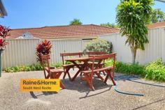  3 STEVE EAGLETON DRIVE SOUTH WEST ROCKS NSW 2431 $430,000 If you are after a property that is easy to care for and only a few minutes walk to all of your shopping requirements then do not hesitate to inspect this home. Three bedroom design boasting an enormous main bedroom with three way bathroom, fully tiled kitchen / dining area with air- conditioning. Laundry has second wc, while the double garage enjoys both remote control roller door access and rear roller door access to the large private court yard. Owner is relocating and wants to sell. Your inspection of this home is highly recommended. 