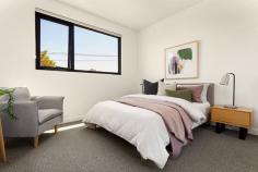  2/62 Smith Street Kensington VIC 3031 Immerse yourself in this brand new luxurious living with this brand new three bedroom/three bathroom townhouse superbly positioned 4.5km from the CBD and just walking distance to Newmarket Plaza, Kensington Village, Flemington Racecourse and a choice of train stations. Immediately impressive, the homes bold architectural design begins with a sleek and striking façade, alluding to the quality, sophistication and style that feature within. North facing living domain and sublime gourmet kitchen delivers seamless flow and reveal a gas Miele cooktop, oven, undermount rangehood and dishwasher plus lustrous stone lined counters and ample cabinetry. Three lavish bathrooms, two being ensuites, service the residences three bedrooms, all with BIRs. Discover true urban excellence for yourself and reap the benefits of city fringe living. 