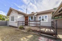  71A Clancy St Boulder WA 6432 $139,000 Put a smile on your face as you call this cute house, your home. – High front picket fence & Double carport with auto doors – Front deck to sit, relax and watch the world go by – 3 good sized bedrooms, master with BIR’s – Large open plan kitchen/dining/living with polished boards & tile fire – Great sized kitchen with plenty of cupboard space – Bathroom complete with bath tub – Flat patio to the rear for entertaining – There is also a bar! – Side yard for the kids/pets to play This really could be the perfect place to call home, why not take a look for yourself? Block Size: 418sqm Rates: $1858.83pa Water Rates: $210.00pa Zoning: R20 Features Built In Robes Floorboards Fully Fenced Outdoor Entertaining Secure Parking 