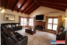  4 Heinecke Lane Tumbarumba NSW 2653  $590,000 Here's one that surely tickles the taste buds! Nested high on the hill with outstanding views over the township Eye pleasing from the outside - quality on the inside Welcoming entrance foyer Tiled living areas Kitchen with Tasmanian Black Wood cupboards and granite bench tops Natural light from the extended high set skylights Main bedroom with ensuite, all bedroom with built in's + ceiling fans Storage room + office space 3 bathrooms in total! Kitchen, dining & living + formal lounge room Reverse cycle + 2 wood fire places And that's just the inside ... Huge yard of 6739m2 (1.6 acres) Entertaining area overlooking the in-ground pool 5 garages in total (3 bay + 2 x single attached to the home) Double wood shed with slide top roof for easy access.. 