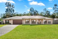  14 Squire Place Kitchener NSW 2325 $890,000 - $910,000 – First offering to the market of a completed home in the boutique Earlwood Estate, Kitchener – This homestead built in 2018 was designed and constructed by Allworth Homes with all the upgrades – Chefs kitchen with large island bench, 40mm stone waterfall benchtop, soft close drawers, 900mm oven with gas cooktop and large walk in pantry – Multiple living areas throughout with large family room to the front of the home, enclosed media room to the rear of the kitchen and open plan living /dining area – Luxurious master suite, almost 20m2 in size, with walk in robe, ensuite with double shower heads and feature tile splash back tiles – The children’s wing of the home comprises three good sized bedrooms, all with built in robes and ceiling fans, surrounding an activity room – Main family bathroom with stunning black tapware and 1.8m long bath – To complete the internals there is downlights throughout, Daiken ducted A/C, high ceilings, plush carpet and upgraded laminate flooring – Tiled alfresco area overlooking the backyard is a fantastic entertaining space with ceiling fan and downlights – Attached double garage with electric roller door – The dream garage is here! 9x12m in size with 5x12m awning, 3m high electric roller doors, 3 phase power to electrical box and multiple 10 and 15 amp power points throughout, complete with 2 post hoist and petrol and oil resistant paint on the floor, perfectly set up for your work shop – Fully fenced, 2482m2 block of lush green manicured lawns and retaining walls, perfectly set up for the addition of a pool – There is so much hidden value that you just can’t put a price on here – Call to book your inspection now, as properties of this calibre do not last long in this location!! 