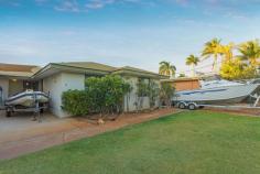  5 Warren Way Exmouth WA 6707 $549,000 • 	 4 x 2 home • 	 Covered outdoor entertaining area and breezeway • 	 Separate granny flat with en-suite • 	 Bush outlook This tidy 4 x 2 home offers the best of Exmouth living with shady outdoor entertaining areas and a beautiful bush outlook. Double parking at the front of the house covered with shade sails will keep vehicles out of the elements and there is a storage room for your convenience. The lounge and dining areas flow into the covered outdoor entertaining area and breezeway allowing you to entertain in comfort on balmy Exmouth evenings whilst enjoying the garden. This lovely home features 4 bedrooms including a private granny flat boasting its own private entrance, en suite and walk in robe, perfect for enjoying extra peace and quiet or for accommodating visitors. There is a modern kitchen, separate laundry and room beside the house to park a trailer-able boat or camper. This has to be viewed to be appreciated.  To view or for more information, phone exclusive listing agent Victoria Moore on 0447 480 264.  