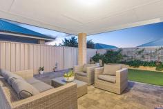  15 Grenadier Street Two Rocks WA 6037 $400,000's * OPEN BY APPOINTMENT – PLEASE CALL CRISTINA ON 0458 003 972 TO VIEW * Looking for a property that exudes style, charm and sophistication? This opportunity is not to be missed and is only available to lucky investors as there is a fixed lease in place with amazing tenants until November 2021! Situated opposite parkland, this 4 x 2 home not only offers the lucky new homeowner value, but also tranquility and views! The curbside appeal with its modern architecture, soft lighting and landscaped garden is only just the beginning for what awaits you inside. Step inside and a sense of space, light and flow entices the senses. Spacious living areas, quality fittings and recessed ceiling are a signature statement throughout this home. The spacious master with walk-in robe is complemented by an en-suite which is both functional and absolutely stunning, with a high back oval bathtub and frameless glass shower. Three spacious double bedrooms, complemented by a modern family bathroom, ensure that every member of your family is well taken care of. The gourmet kitchen with stylish centre island, floating shelves, pantry, and stainless steel appliances overlooks the lounge and dining. Entertaining is easy with a private alfresco which is framed by low maintenance gardens bordered by pretty planter boxes. With a short drive to the Two Rocks Marina, shops and cafes, this home is your ideal investment! Features include but are not limited to: • Four spacious bedrooms • Spacious living areas • Quality fixtures and fittings • Ducted and zoned reverse cycle aircon • Feature recess ceilings • Easy care manicured gardens • Double garage with shopper’s entry • Rent: $380 per week Please note – the furnishings displayed in the marketing photos are not the furnishings currently at the property. 