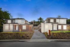  1-8 19 Central Avenue Mooroolbark VIC 3138 $570,000 -$620,000 Brand new and exclusively positioned, minutes’ walk to Mooroolbark’s amenities, this group of recently completed townhouses provide an affordable, low maintenance, easy going lifestyle. Just about everything is accessible by foot, allowing the car to stay secured in the single garage. Fast food outlets, medical facilities, transport services, parks and reserves, supermarkets, specialty shops and schools are all at your fingertips. Be the first to experience living or investing in one of these beauties. All double storey and providing the ultimate in comfort and practical living solutions with living downstairs and both bedrooms and the bathroom positioned upstairs. Units 1 and 5 enjoy street frontage, mountain views, a front yard and an extra living area, in addition to the main open plan kitchen and family/dining space. Enhanced with quality stone bench tops, Westinghouse appliances, ducted heating and landscaped gardens, they’re the perfect abode for downsizers, first home buyers, small families and investors. 