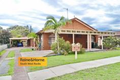  2/4 ROY SANDERS PLACE SOUTH WEST ROCKS NSW 2431 $335,000 Two bedroom villa located within an easy walk to Back Creek, Beach and town centre. Has a garage, carport, rear yard, air-conditioned. Currently under lease to a great tenant at $300.00 per week. This villa is in great condition. 