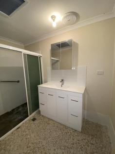  29 Newcastle Rd Northam WA 6401 $170,000 3 bedroom 1 bathroom brick/Iron home. Repainted walls in loungeroom area with storage room connected. New vanity and shower in bathroom, separate toilet to laundry area outside. New walls above kitchen bench, 2 burners to gas top stoves, Electric oven in kitchen area and separate dining room. High ceilings and fans to all rooms. Property also features: air-conditioned in main bedroom & lounge room. Majority is floorboards. Fruit trees. carport shed. New gutters. iron roof is in good state. Contact Bob on 0417 946 713 or Amber on 9622 8499 to book your next inspection! 