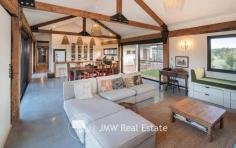  36 Hazelbrook Rise YALLINGUP WA 6282 $1,795,000 This four bedroom home is unique in so many ways and has also been carefully and thoughtfully designed to accommodate comfortable family living. The 1.565ha (3.8 acre) lot is the pick of the location being at the end of the cul-de-sac with panoramic views over rolling hills, valleys, a tree lined creek, vineyards and out to the Leeuwin Naturaliste Ridge. Features include: * 160k litre water tank * Extensive use of Bunbury jetty timbers and recycled brick pavers * Concrete floors with low VOC sealer * Marri benchtops and day bed sourced from trees on the block * Extensive storage throughout * 900mm Smeg oven and stove * Smeg dishwasher * Double glazing * No VOC paints internally * Wall panels are an eco product with no VOC’s * Rustic playground made from jetty timbers * 2000 native trees and shrubs planted * 20 mixed olive trees planted * Hear the ocean on still winter nights * Ocean glimpses around the block * Highly efficient Yunca Xander fire with 10 hour burn time * Fenced veggie beds * Huge pantry * Concrete render and pressed tin on the bathroom walls * All minor bedrooms are large * Four undercover patio areas (somewhere to go in any wind) * Petrol fire fight pump installed with long hose * Solar hot water * Large carport with built-in shed and bike shed * Peaceful and quiet yet close proximity to Yallingup * Close to beautiful Smiths beach * Registered as a holiday home (Shire requires new owners to re-register) can pass on the $2k bushfire management and evacuation plan As soon as you enter the residences you become aware of the feeling of the architecture blending into the natural landscape and environment. The very well appointed kitchen seamlessly meets with the dining area and then to the spacious light filled living room. The built-in slow combustion wood heater ensures you have the warmth and comfort to enjoy the winter months when the countryside pastures turn to a brilliant green. The master bedroom is well placed at the rear of the home and features a well designed en-suite, outside shower and bath with magnificent and varied views of the surrounding countryside. The three minor bedrooms are all generous in size and also have beautiful vistas served by a large bathroom with separate bath and shower. Parking includes a double carport with extra gravel paved areas for guest parking, trailers or boats and a workshop attached to the rear of the carport. The outside areas allow for entertaining through different seasons and weather conditions creatively landscaped with brick paving, lawns and vegetable gardens. The property and residence would suit family living and also be an ideal holiday home to retreat to from the pressures and stress of a busy city life. 