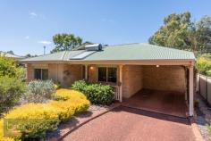  3/2 Walker Street Mount Helena WA 6082 $375,000 Write your next chapter in a modern, light-filled, 2-bedroom, 1-bathroom, plus study home set in a delightful over 55s community. A strata development of only five freestanding homes, landscaped gardens and a stunning natural setting create a lovely Hills hideaway with style. A central open-plan design, surprisingly spacious backyard and an easy walk to the Mount Helena village deliver convenience and the freedom to craft the life you want. • 	 2 beds 1 bath plus study • 	 1997-built brick and iron • 	 Spacious light-filled home • 	 Main bed w semi-ensuite • 	 OP family/kitchen/meals • 	 Separate study/craft rm • 	 Private paved verandah • 	 Spacious low-main garden • 	 Carport under main roof • 	 Walk to village centre Make a move to a comfortable, easy-care home at the heart of the charming Hills’ village of Mount Helena. Within walking distance of local shops, medical facilities, vet, pub and park, the bright, spacious home sits in a small, well-maintained over 55s community. A  verandah, edged with landscaped gardens leads to the front door and into a tiled entryway with a bedroom arranged at either side. The good-sized main bedroom is filled with natural light and features built-in robes, an overhead fan, R/C/ A/C and semi-ensuite access. The junior bedroom offers a welcoming space for guests with garden views and a built-in robe. The home’s heart is an open plan kitchen/meals/family room with reverse cycle air-conditioning. Double doors expand the central living area into a separate study/studio – flexible space, ideal for creative activities, quiet reading or screen time. The well spacious kitchen features an L-shaped bench with an electric cooktop and oven, under bench cabinets and a walk-in pantry. Tucked behind the kitchen are a large linen press and walk-through laundry. A wide sliding door links the open-plan area to a delightful and private backyard with a paved verandah wrapping the north-east corner of the home, a manually reticulated garden planted with flowering natives, and a small garden shed. A separate, powered storage room could be used as a small workshop, to store tools and tinker. A gate in the rear fence leads to a communal area planted with fruit trees. Don’t miss your chance to downsize without compromise, discover the joys of Hills’ living and the charm of Mount Helena. 